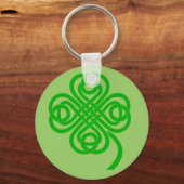 Celtic Knot four leaf clover Sleutelhanger (Voorkant)