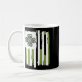 Celtic Knot Four Leaf Clover Stripes Design St Pat Koffiemok (Links)