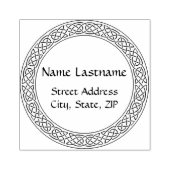 Celtic Knot gepersonaliseerde rubberen stempel (Afrduk)