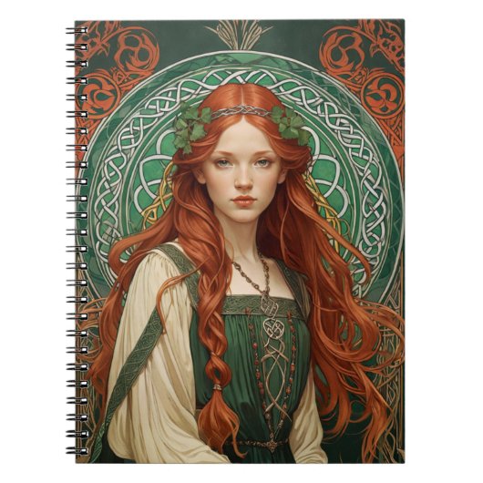 Celtic Knot Girl Spiral Notitieboek 5 (Voorkant)