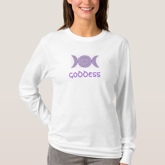 Celtic knot godin shirt (lavender) (Voorkant)