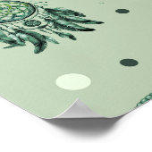 Celtic knot green dreamcatcher poster (Hoek)