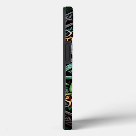 Celtic Knot Green Gold Knotwork Case-Mate iPhone Case (Achterkant / Rechts)