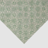 Celtic Knot Green Pattern Tissuepapier (Detail)