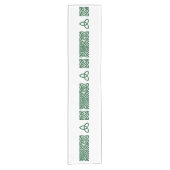 Celtic Knot green small table runner Korte Tafelloper (Voorkant)