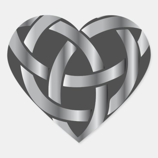 Celtic Knot Hart Sticker (Voorkant)