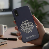 Celtic Knot Heart met naam Case-Mate iPhone Case