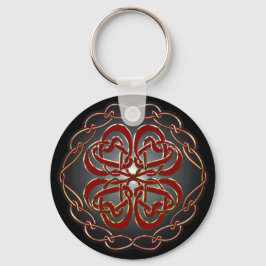 Celtic knot Hearts Sleutelhanger