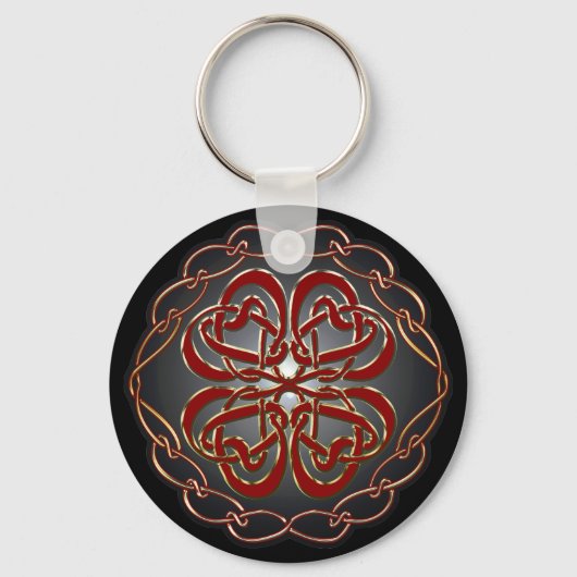 Celtic knot Hearts Sleutelhanger (Voorkant)