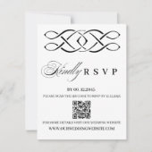Celtic Knot Huwelijks RSVP Kaart (Voorkant)