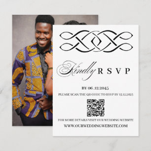 Celtic Knot Huwelijks RSVP Kaart