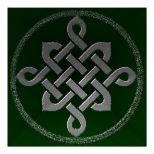 celtic knot ierland oud symbool pagan irish gre poster