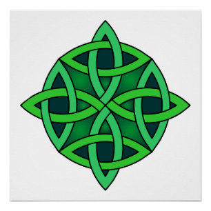 celtic knot ierland oud symbool pagan irish gre poster