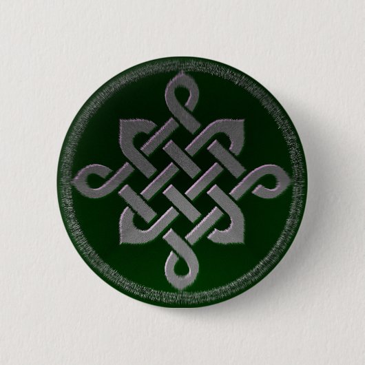 celtic knot ierland oud symbool pagan irish gre ronde button 5,7 cm (Voorkant)