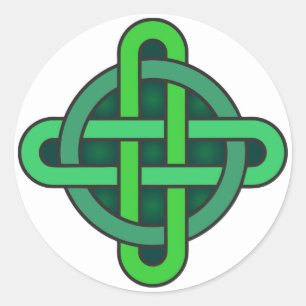 celtic knot ierland oud symbool pagan irish gre ronde sticker