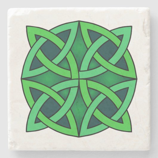 celtic knot ierland oud symbool pagan irish gre stenen onderzetter (Voorkant)