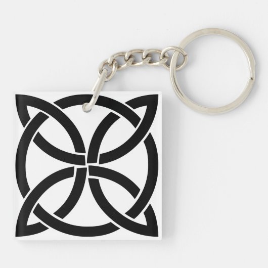celtic knot ierland oud symbool pagan irish sleutelhanger (Achterkant)