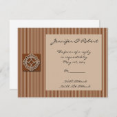 Celtic Knot in Cream and Rust Response Kaart (Voorkant / Achterkant)