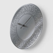 Celtic Knot in geborsteld zilver Grote Klok (Hoek)