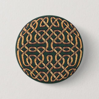 Celtic Knot in Gold Ronde Button 5,7 Cm
