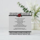 Celtic Knot Infinity Roos Gothic Wedding Kaart (Staand voorkant)