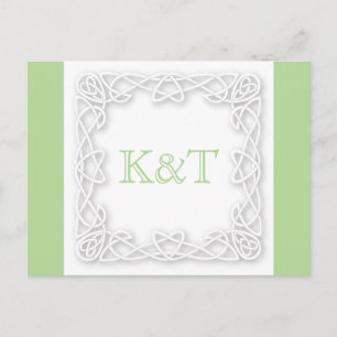 Celtic Knot Initialen - RSVP Briefkaart