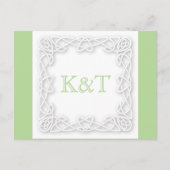 Celtic Knot Initialen - RSVP Briefkaart (Voorkant)