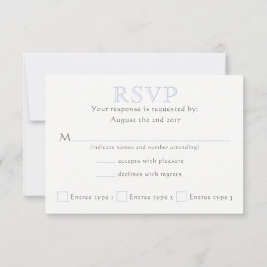 Celtic Knot Initialen - RSVP - lichtblauw (Achterkant)