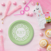 Celtic Knot Initialen - Weddenschap Bord groen (Feest)