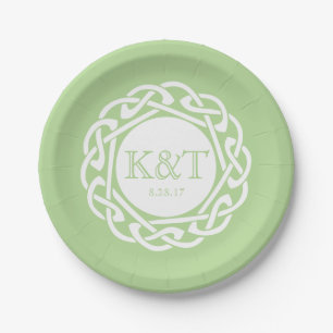 Celtic Knot Initialen - Weddenschap Bord groen