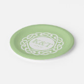 Celtic Knot Initialen - Weddenschap Bord groen (Gekanteld)