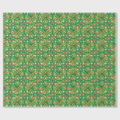 Celtic Knot Irish Braid Pattern Green Cadeaupapier (Vlak)
