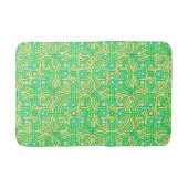 Celtic Knot Irish Braid Pattern Green Yellow Badmat (Voorkant)