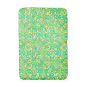 Celtic Knot Irish Braid Pattern Green Yellow Badmat (Voorkant Verticaal)
