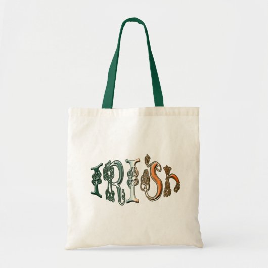 Celtic Knot Irish Flag Colors Designer Bag Tote Bag (Voorkant)