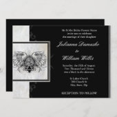 Celtic Knot Irish Gaelic Wedding Invitation Kaart (Voorkant / Achterkant)