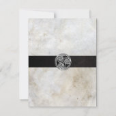 Celtic Knot Irish Gaelic Wedding Invitation Kaart (Achterkant)