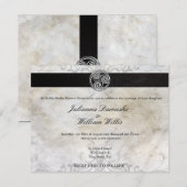Celtic Knot Irish Gaelic Wedding Invitation Kaart (Voorkant / Achterkant)