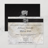 Celtic Knot Irish Gaelic Wedding Invitation Kaart (Voorkant / Achterkant)