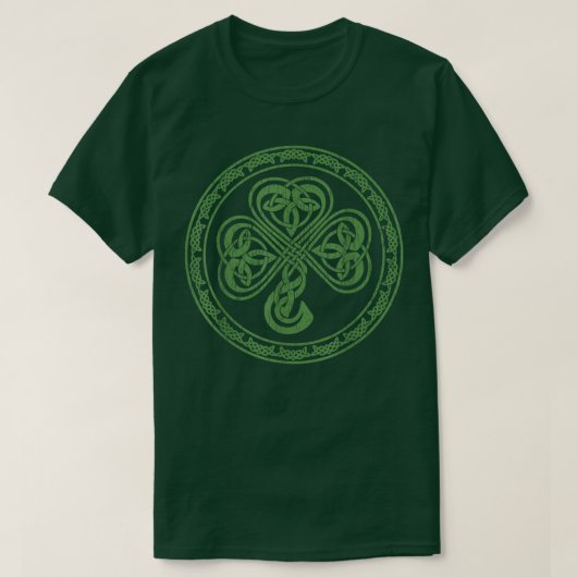 Celtic Knot Irish Shamrock Clover St T-shirt (Design voorkant)