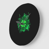 Celtic Knot Irish Shamrock Three Leaf Clover St Pa Grote Klok (Hoek)