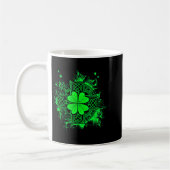 Celtic Knot Irish Shamrock Three Leaf Clover St Pa Koffiemok (Links)