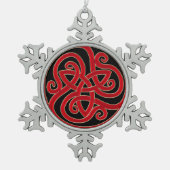 Celtic Knot Kerstmis Ornament (Voorkant)