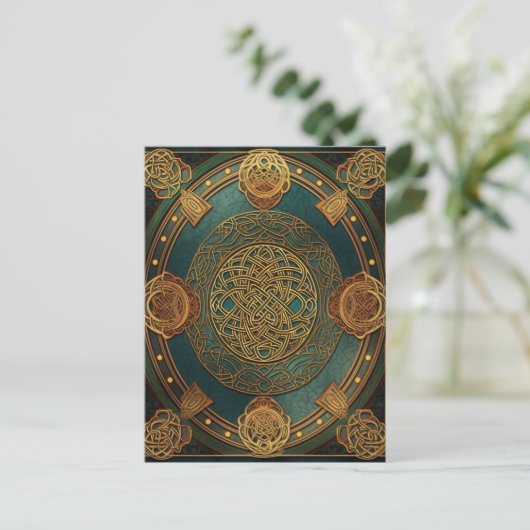 Celtic Knot Knotwork Briefkaart (Staand voorkant)