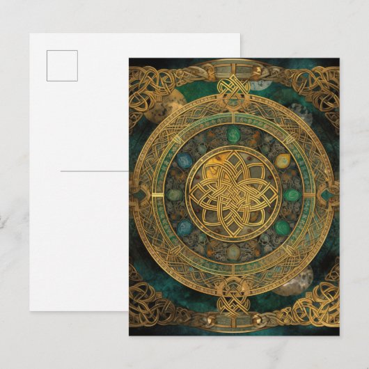 Celtic Knot Knotwork Briefkaart (Voorkant / Achterkant)