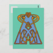 Celtic Knot letter initiaal monogram A Briefkaart (Voorkant / Achterkant)