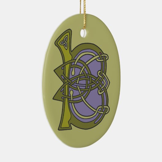 Celtic Knot letter initiaal monogram B Keramisch Ornament (Rechts)