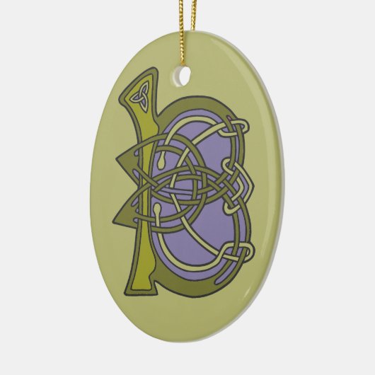 Celtic Knot letter initiaal monogram B Keramisch Ornament (Links)
