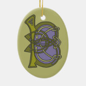 Celtic Knot letter initiaal monogram B Keramisch Ornament (Achterkant)