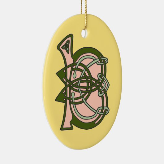 Celtic Knot letter initiaal monogram B Keramisch Ornament (Rechts)